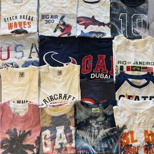 Kids Graphic T-Shirt - White and Red